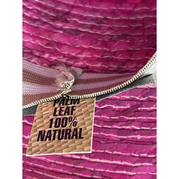 Anthropologie ASN Straw Hat High Crown Preppy Boho Vacation Summer Sz OS New - Picture 11 of 12